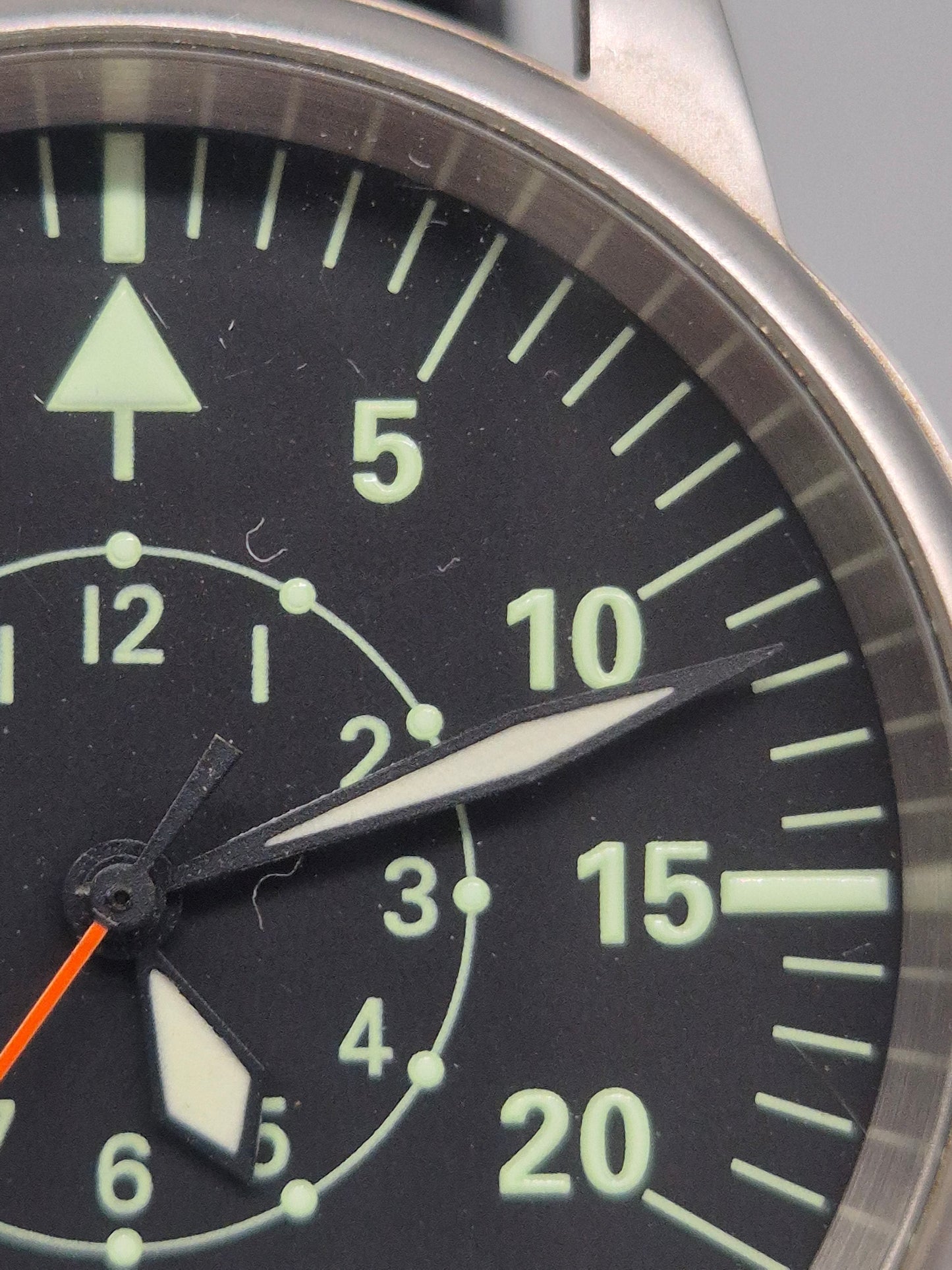 Flieger‑Stil Poljot Herren Uhr – Automatik mit Sichtboden & Datum