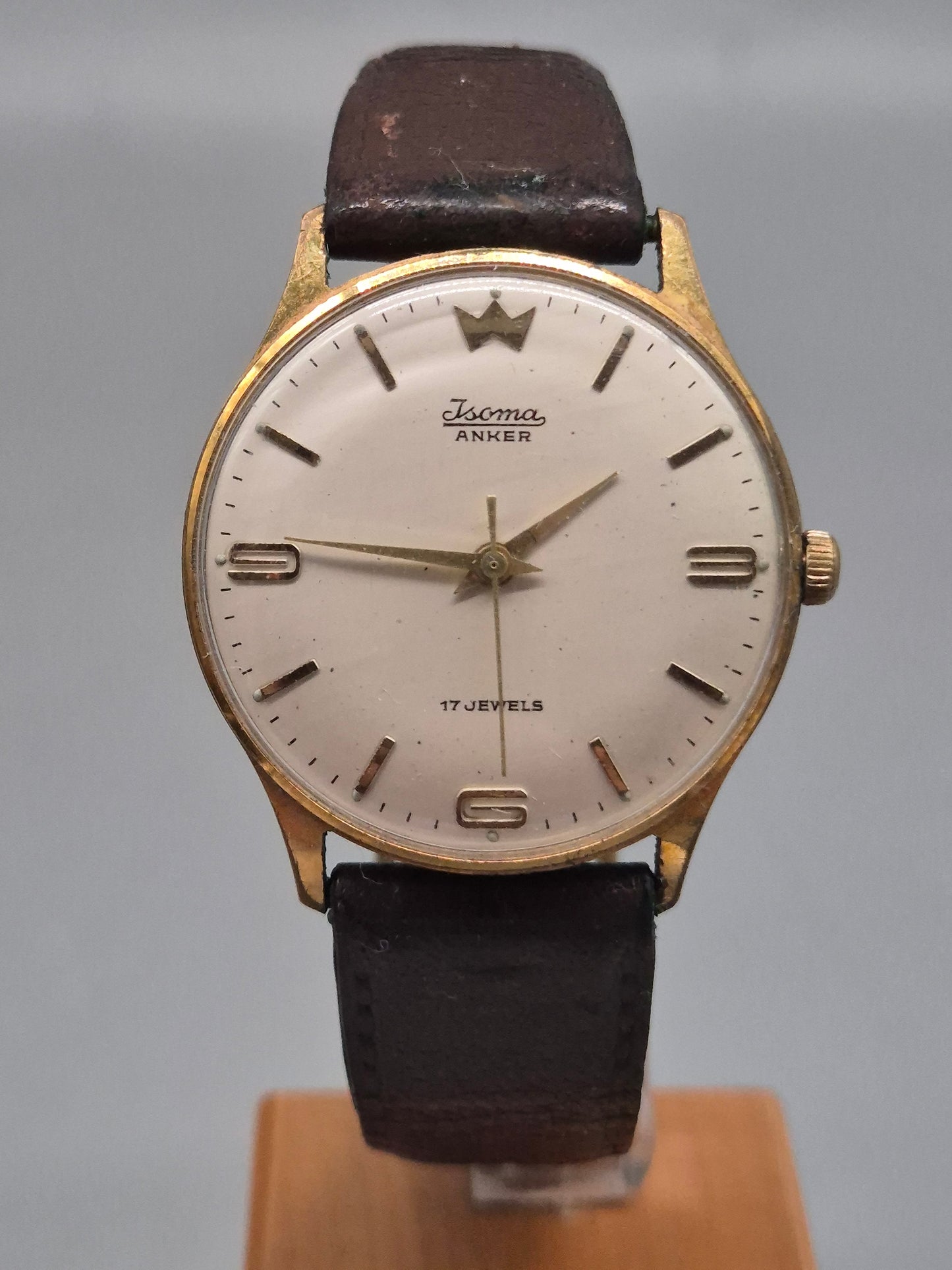 Isoma Anker Herren Uhr – Klassisches 17 Jewels Modell im Vintage-Look