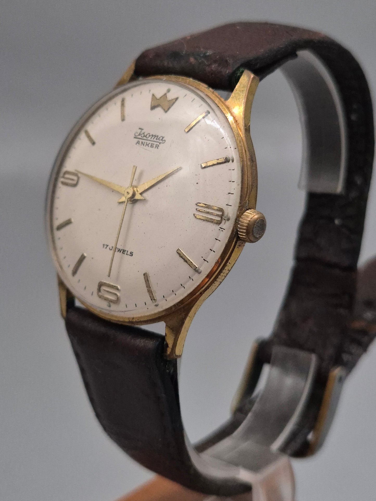 Isoma Anker Herren Uhr – Klassisches 17 Jewels Modell im Vintage-Look