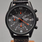 Ascot Chronograph Herren Uhr – Schwarzes Design mit sportlichen Akzenten