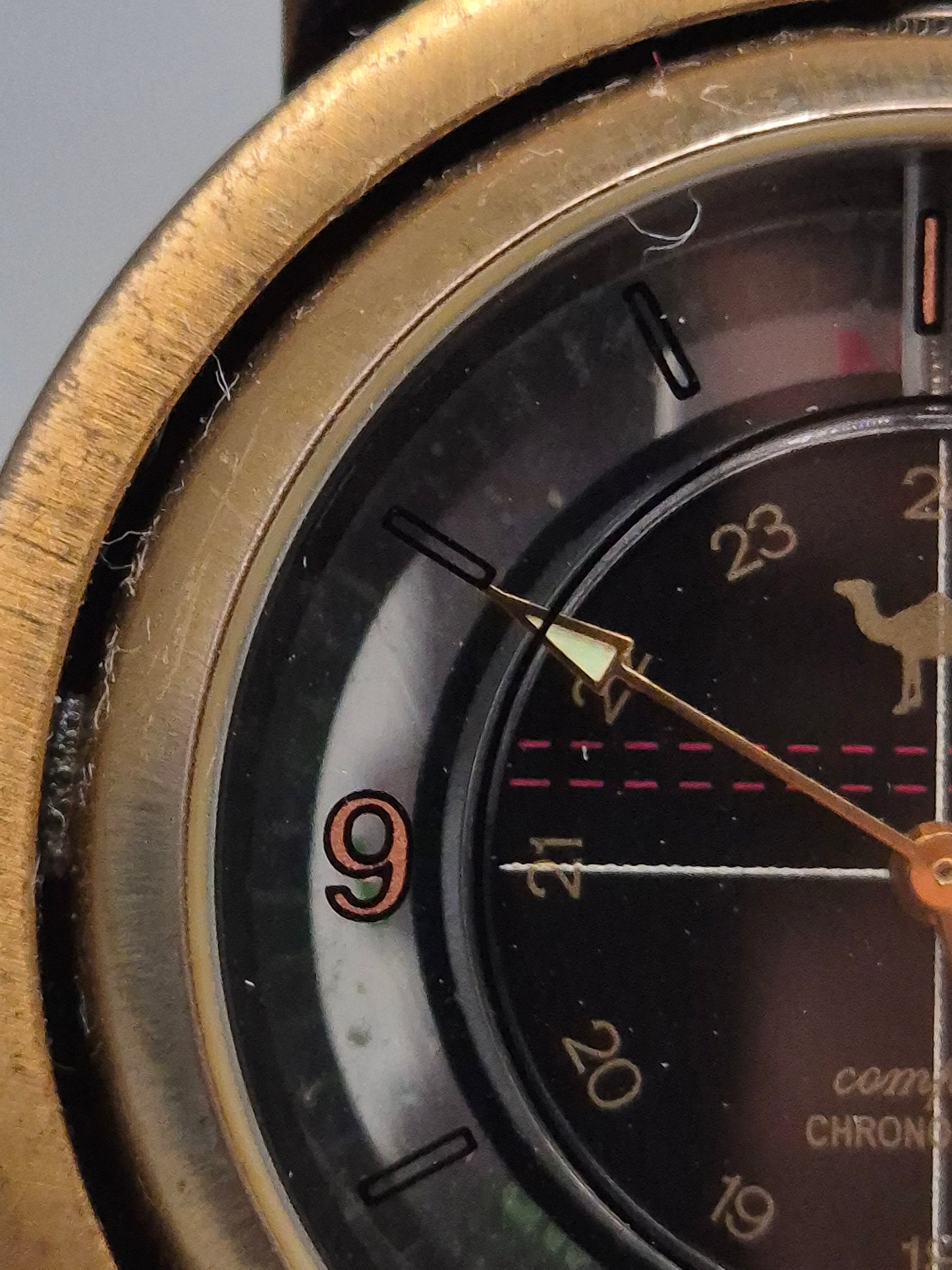 Camel Trophy Herren Uhr – Vintage Chronometer mit Kompass-Rückseite