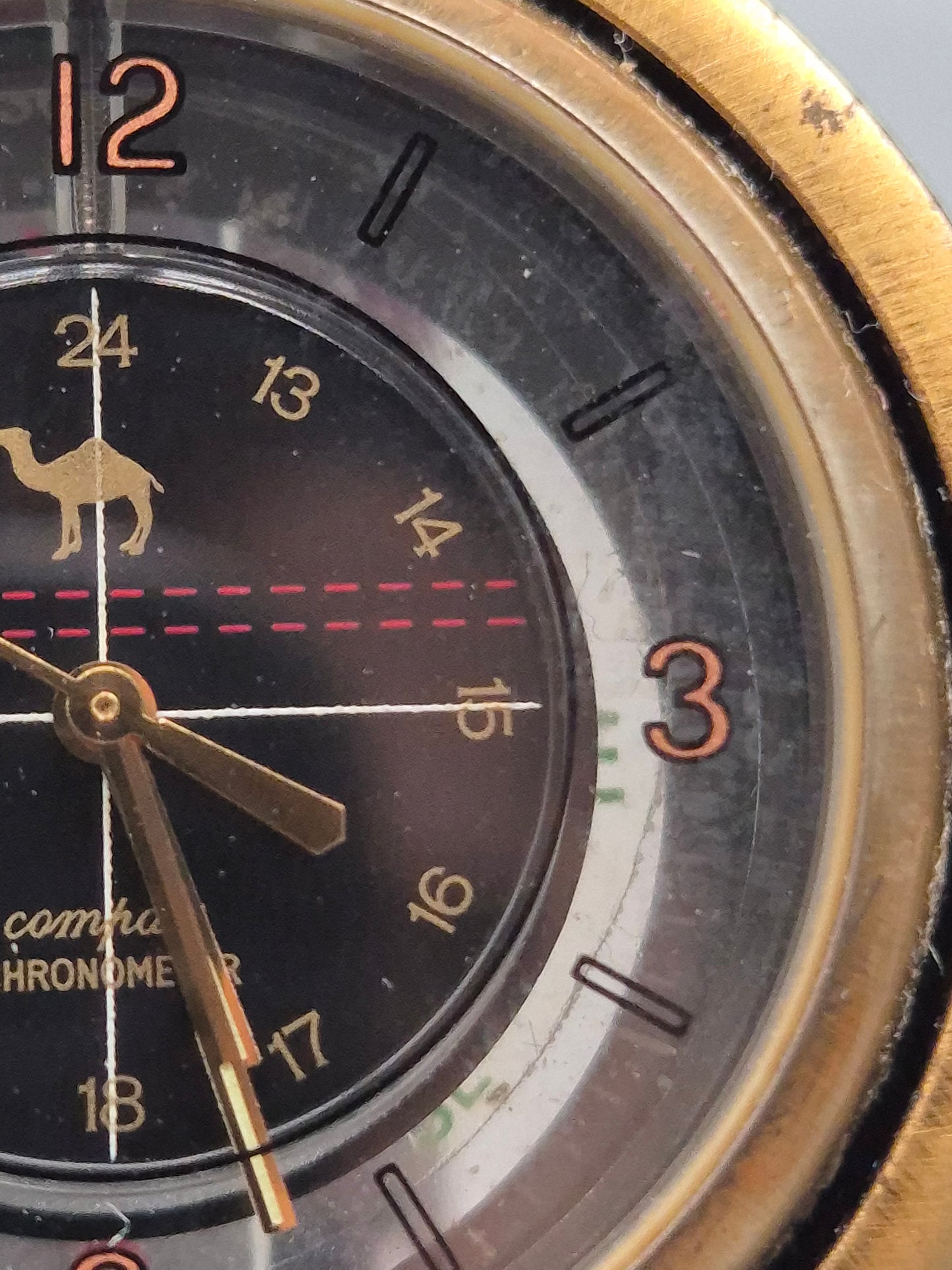 Camel Trophy Herren Uhr – Vintage Chronometer mit Kompass-Rückseite