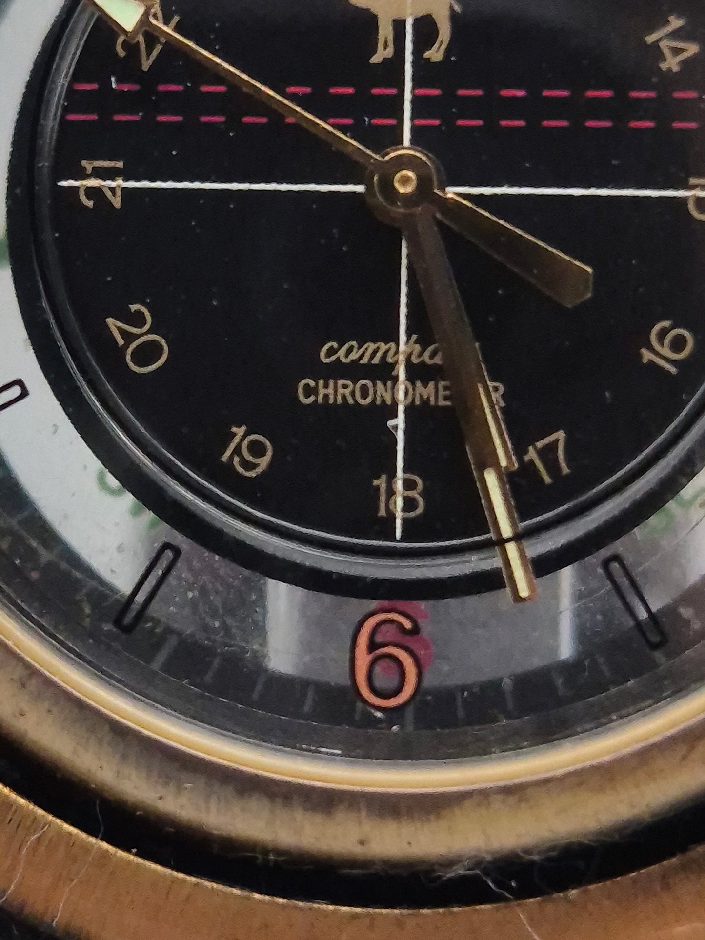 Camel Trophy Herren Uhr – Vintage Chronometer mit Kompass-Rückseite