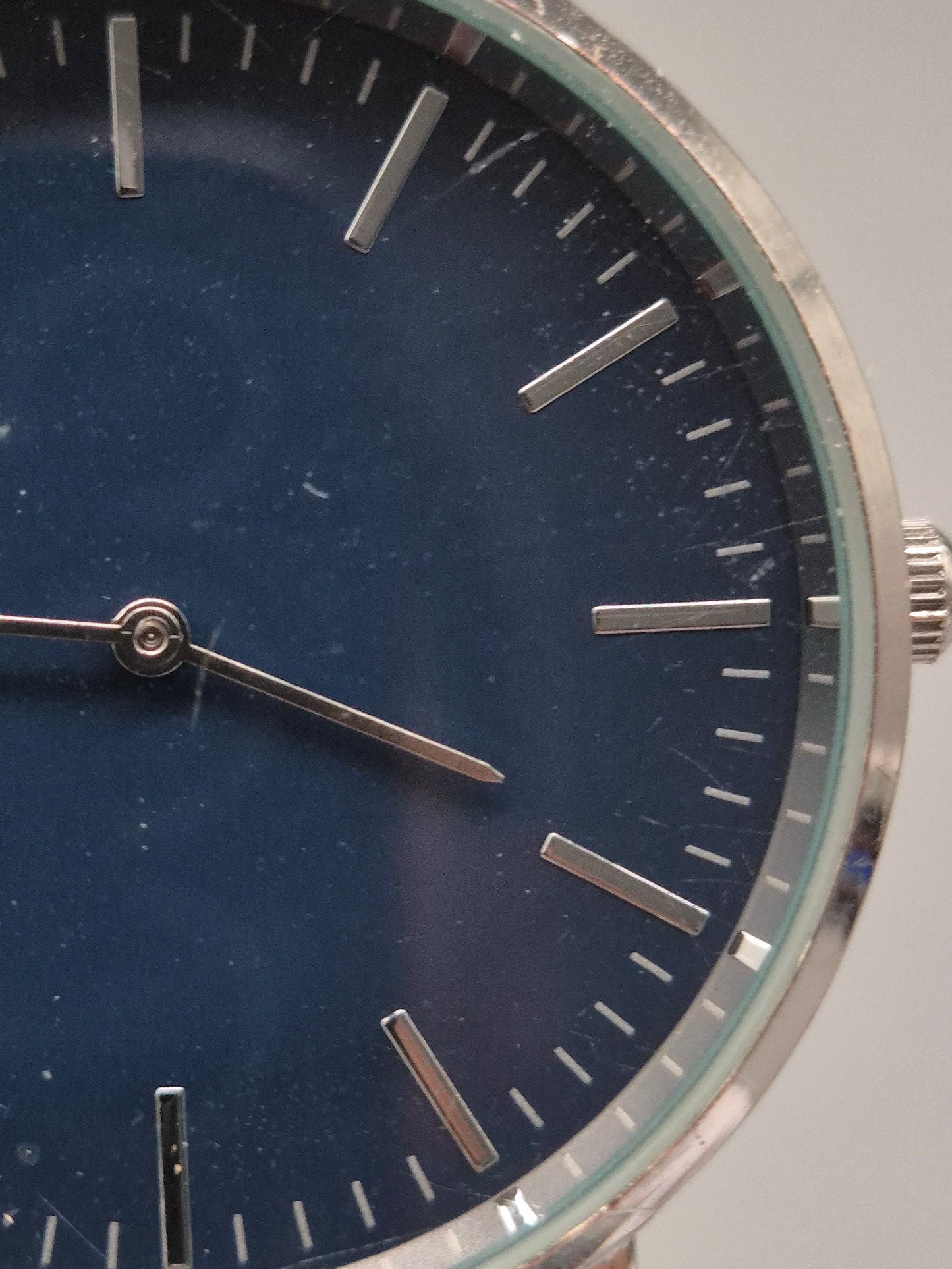 Krontaler Herren Uhr – Dunkelblaues Zifferblatt mit Lederarmband