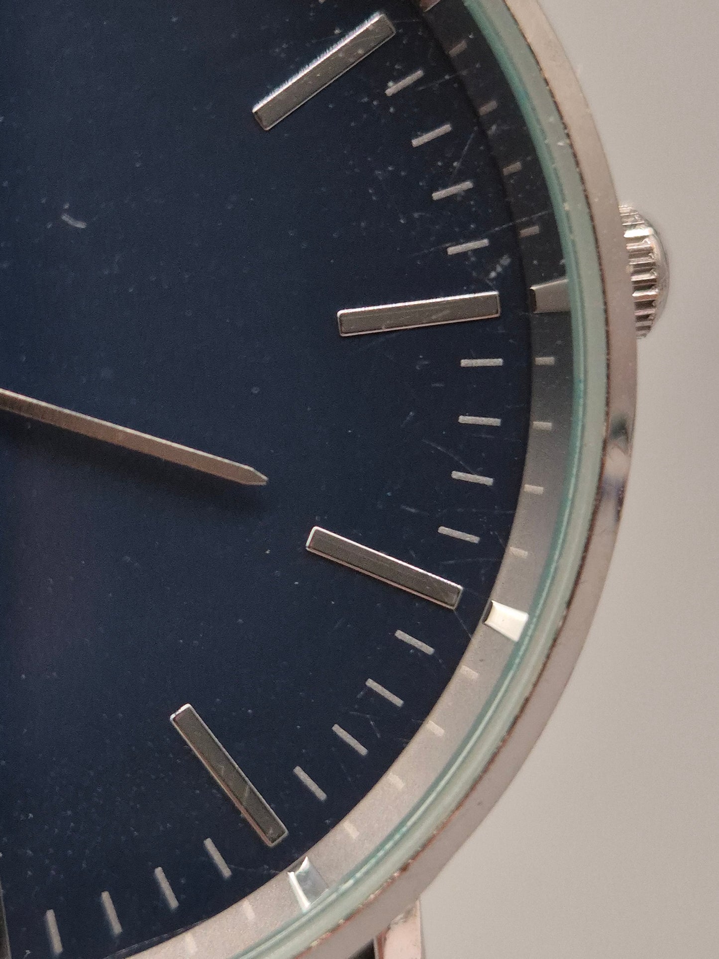 Krontaler Herren Uhr – Dunkelblaues Zifferblatt mit Lederarmband