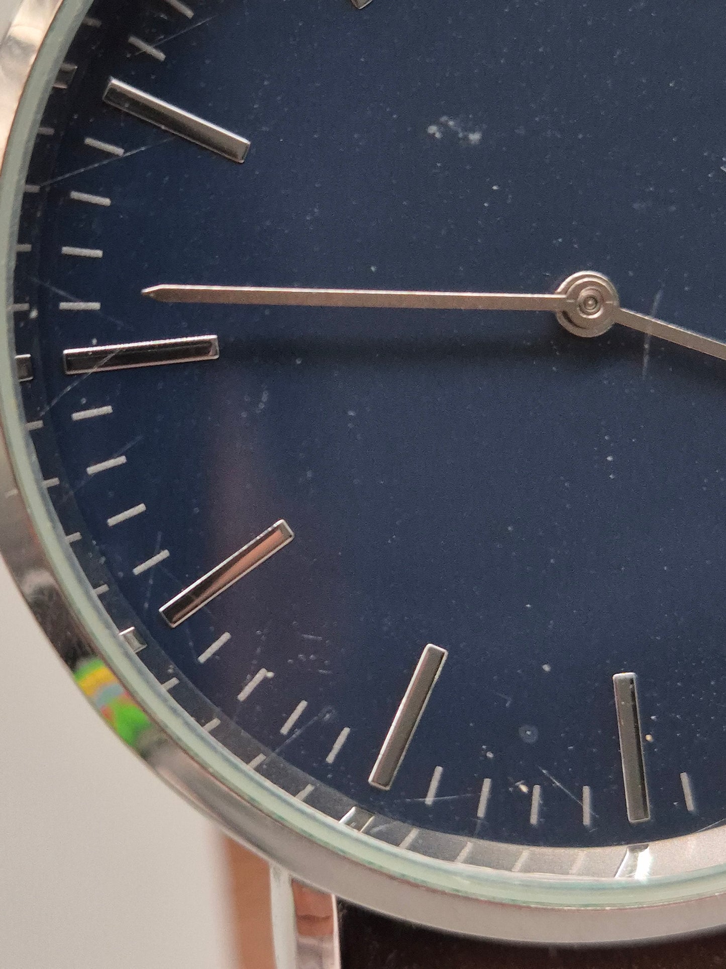 Krontaler Herren Uhr – Dunkelblaues Zifferblatt mit Lederarmband