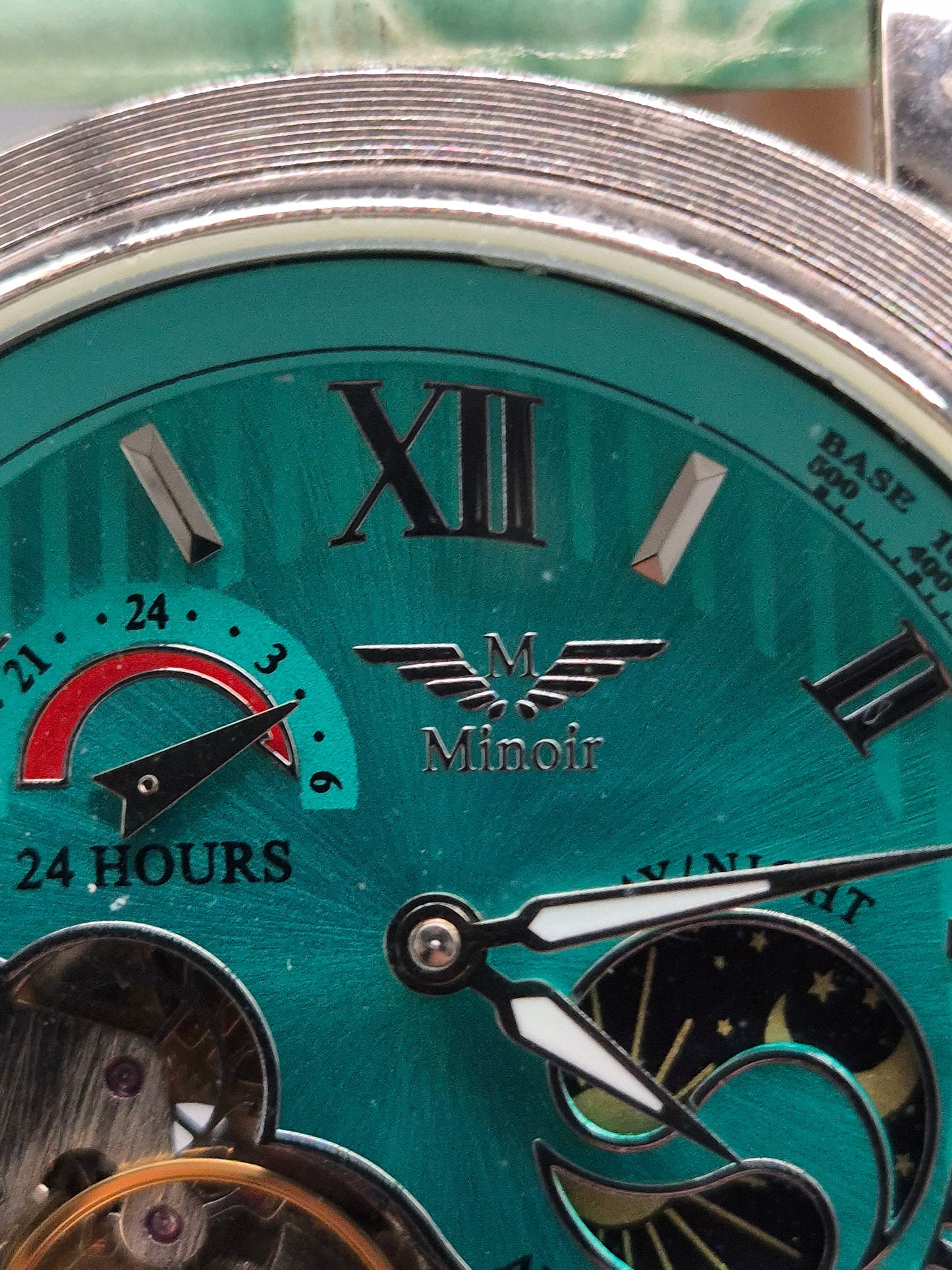 Minoir Herren Uhr – Automatik mit Sichtmechanik & Tag-Nacht-Anzeige