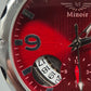 Minoir Herren Uhr – Automatik in Rot mit Datums- und Wochentagsanzeige