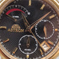 Astron Herren Uhr – Goldfarbene Quarzuhr mit Multifunktionsanzeige