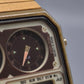 Elegante Citizen Ana‑Digi Temp Herren Uhr – Goldener Retro-Chic