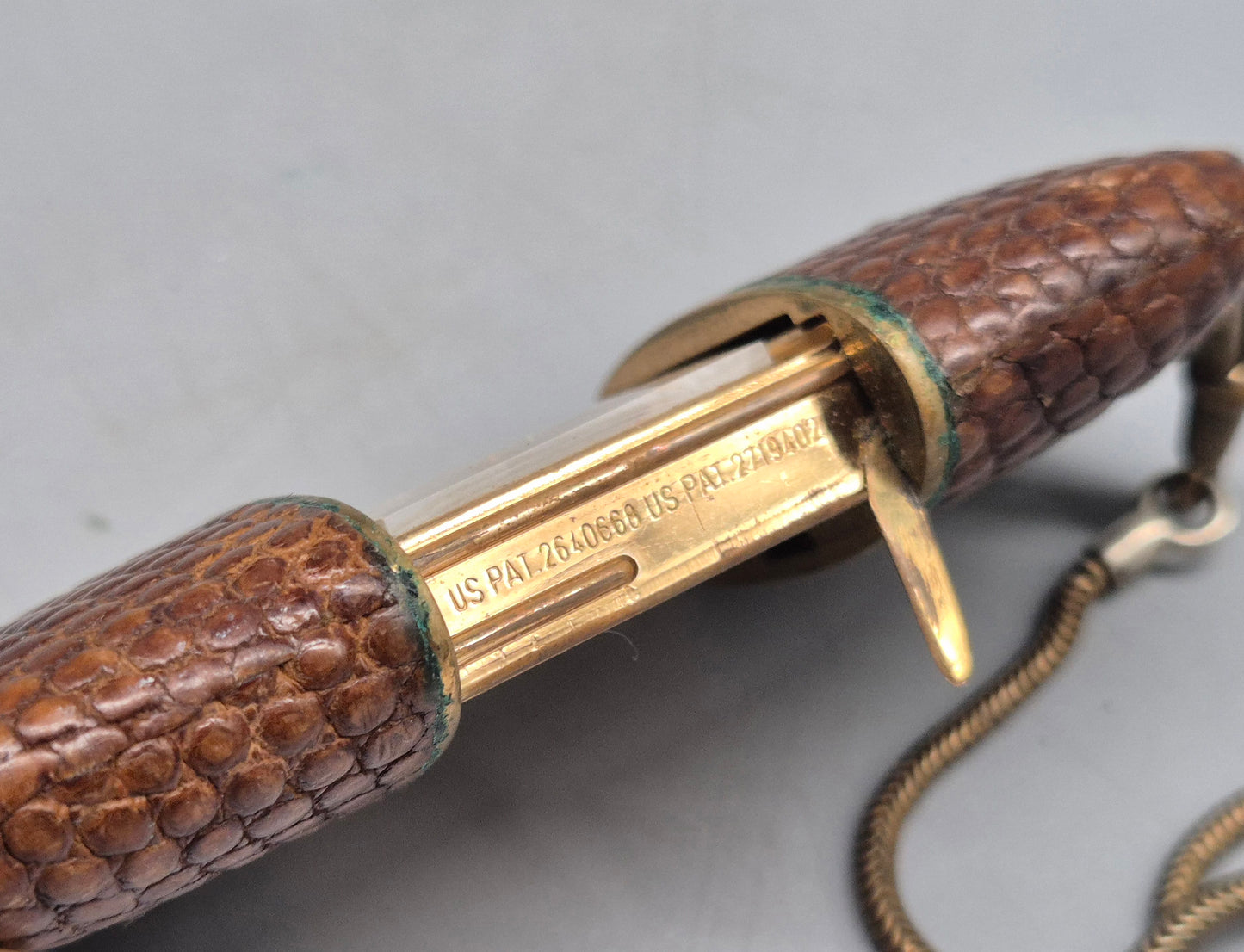 Antike Laco Damen Ketten‑Uhr – Vintage 17 Jewels im Lepidolite‑Schuber