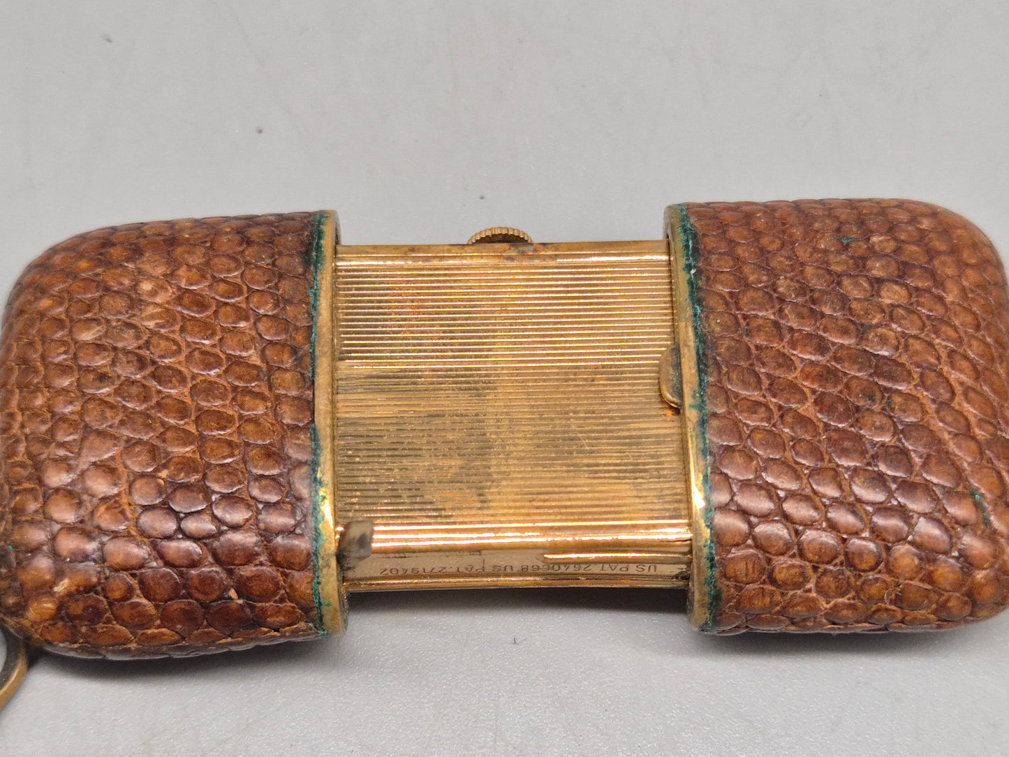 Antike Laco Damen Ketten‑Uhr – Vintage 17 Jewels im Lepidolite‑Schuber