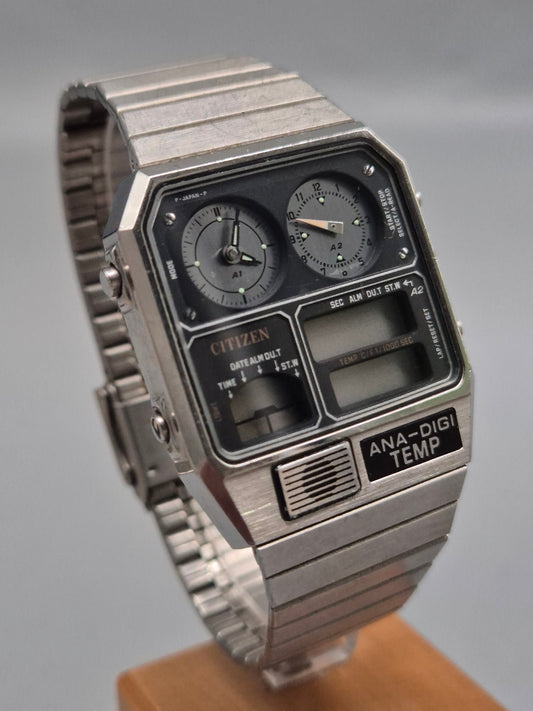 Citizen Ana‑Digi Temp – Retro Chronograph mit Thermometer