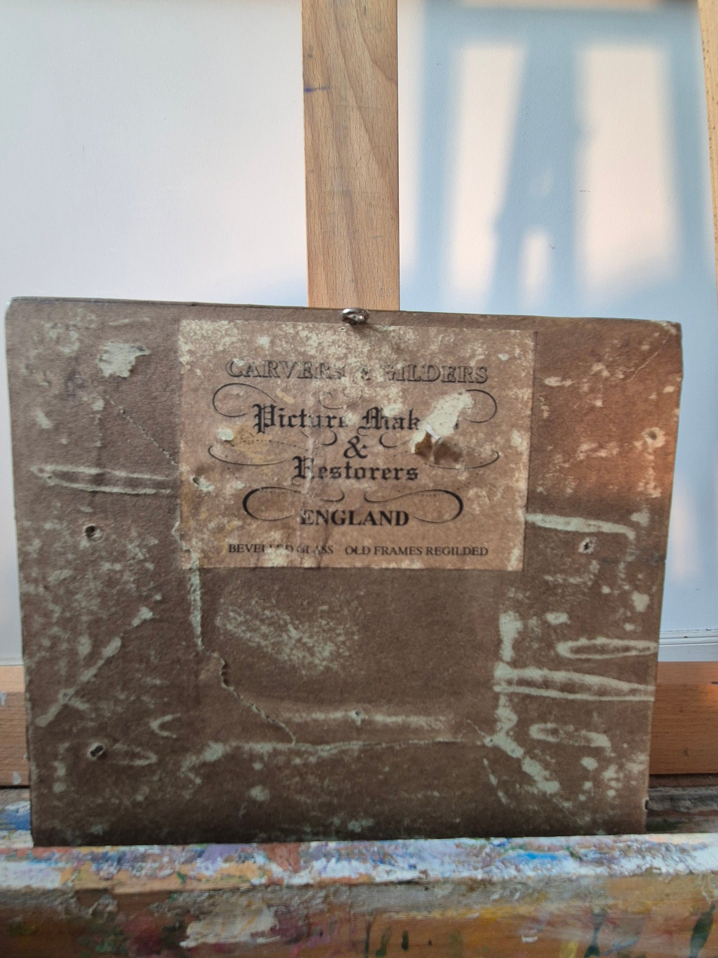 Ölgemälde Hühner Stall Bauernhof Deutsche Schule (XX) 18x19cm