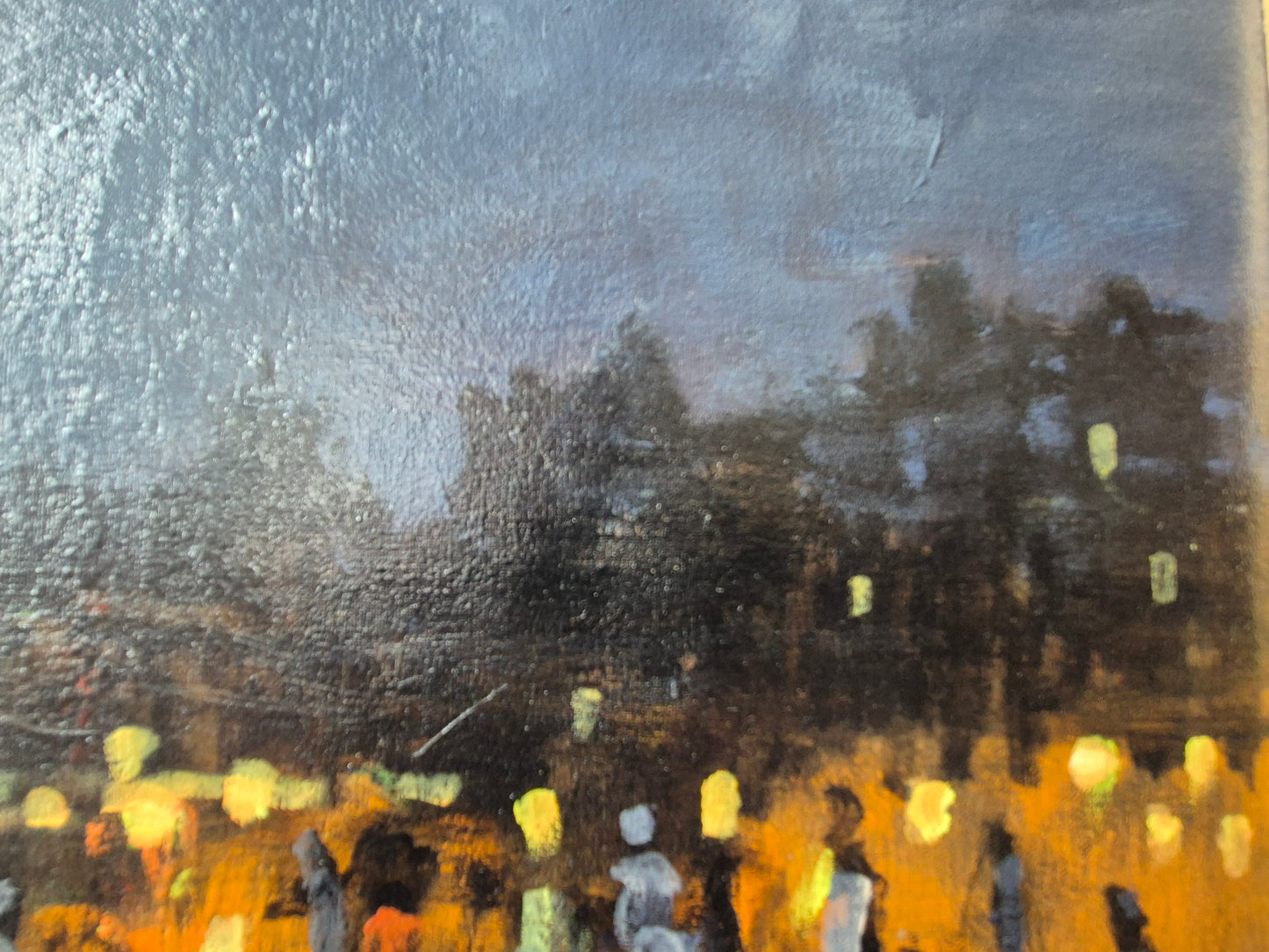 Harald Gosch (geb. 1945) Ölgemälde Sankt Martins Zug Köln 41x51 cm