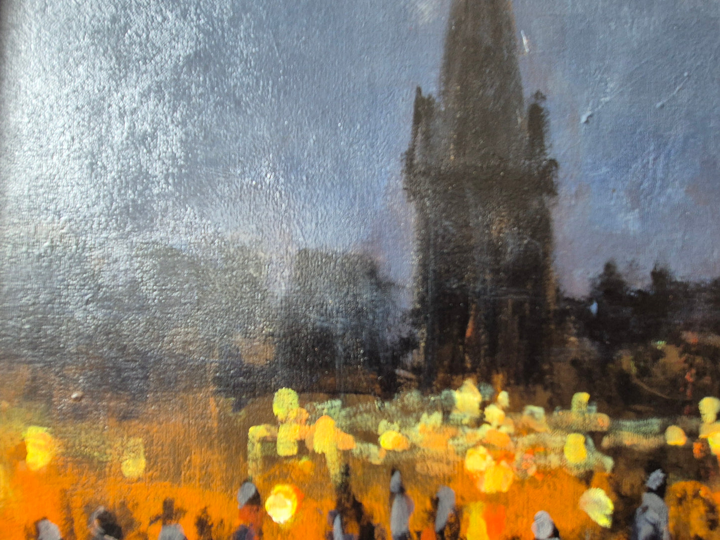 Harald Gosch (geb. 1945) Ölgemälde Sankt Martins Zug Köln 41x51 cm