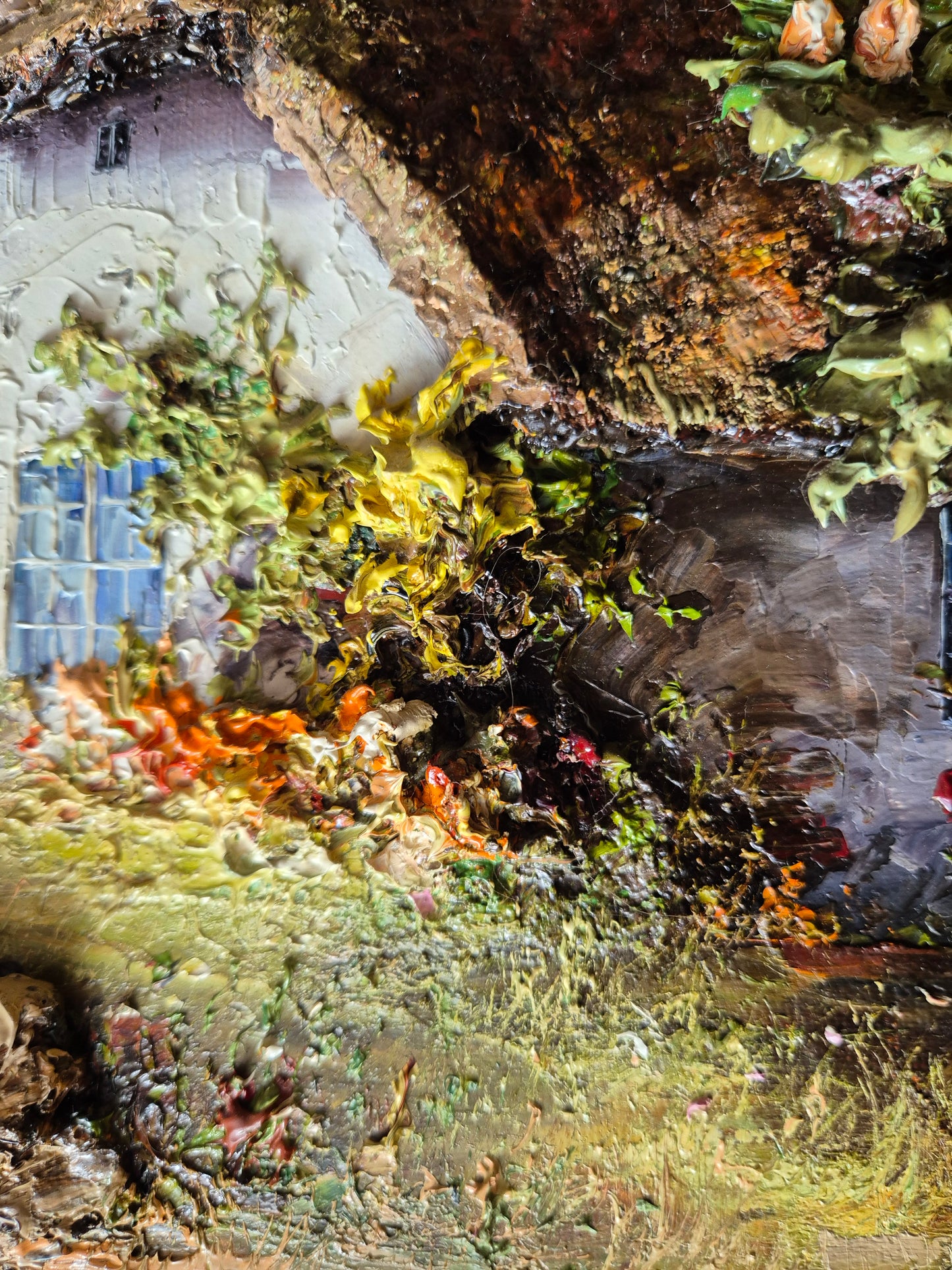 Ölgemälde Sylter Reetdachhaus Kurt Kluge (XX) Handsigniert Datiert 45x39cm