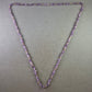 Lange Amethyst Halskette mit Naturstein-Chips und goldfarbenen Perlen