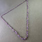 Lange Amethyst Halskette mit Naturstein-Chips und goldfarbenen Perlen
