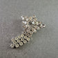 Strass Brosche in Silberoptik – Blütenform mit Anhänger