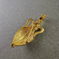 Goldfarbener Amphoren-Anhänger mit Strassstein