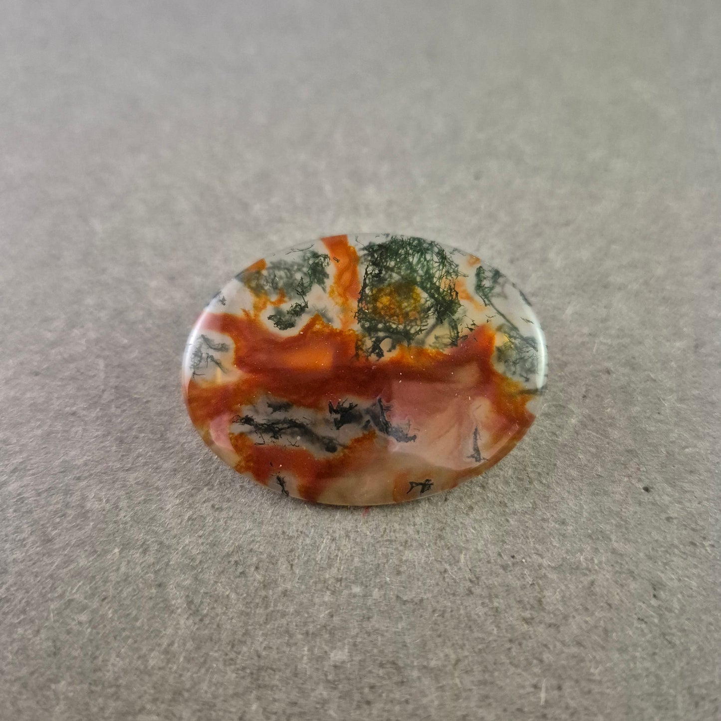 Vintage Brosche mit Landschaftsachat – Einzigartiges Naturdesign