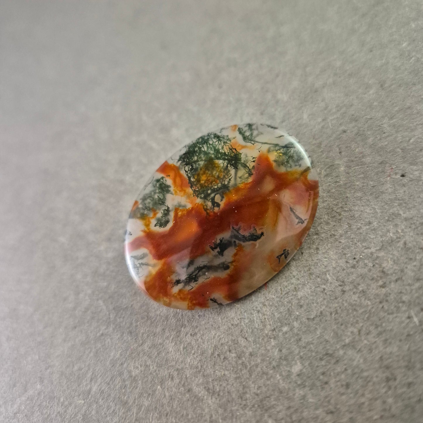 Vintage Brosche mit Landschaftsachat – Einzigartiges Naturdesign