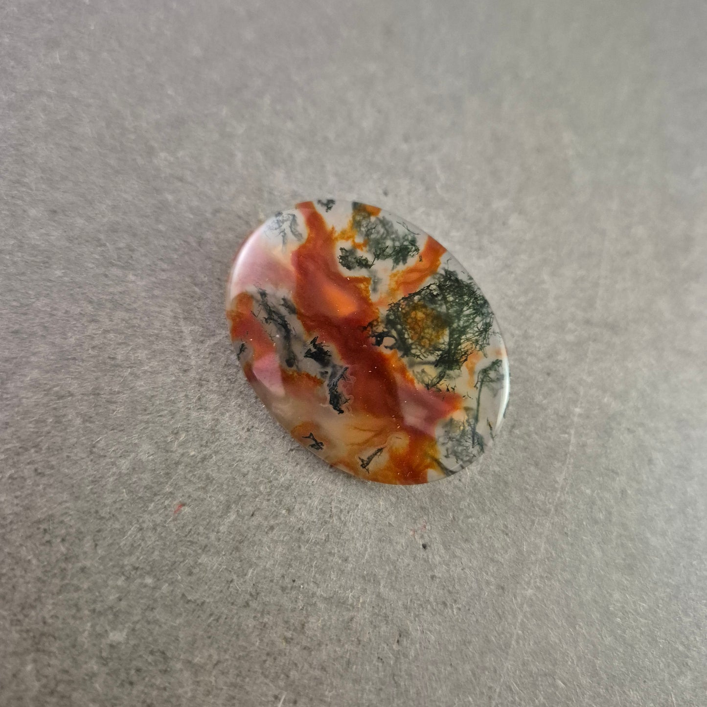 Vintage Brosche mit Landschaftsachat – Einzigartiges Naturdesign
