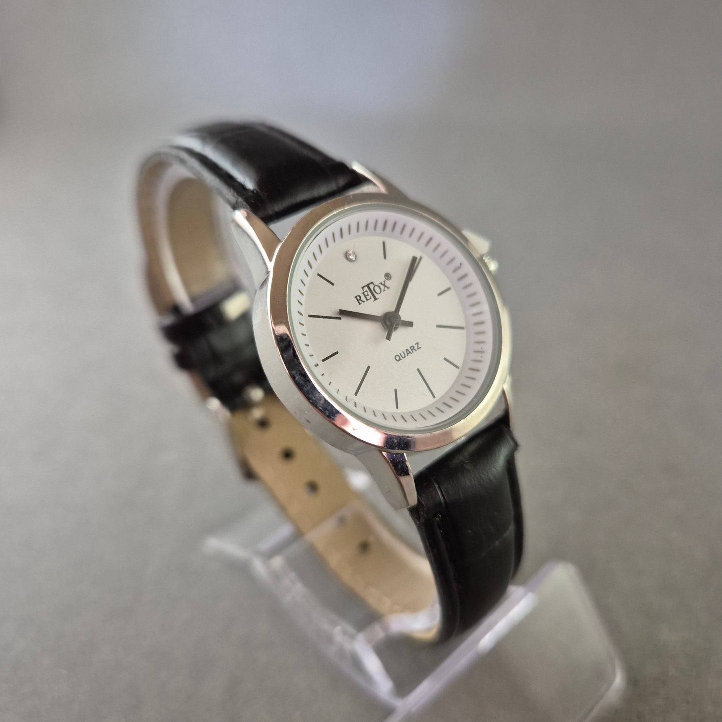 Westfalia Damen Uhr – Quarzwerk mit schwarzem Lederarmband