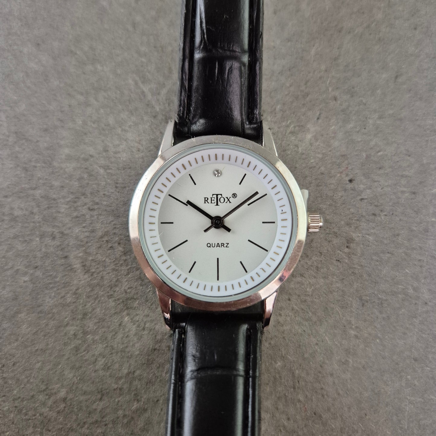 Westfalia Damen Uhr – Quarzwerk mit schwarzem Lederarmband