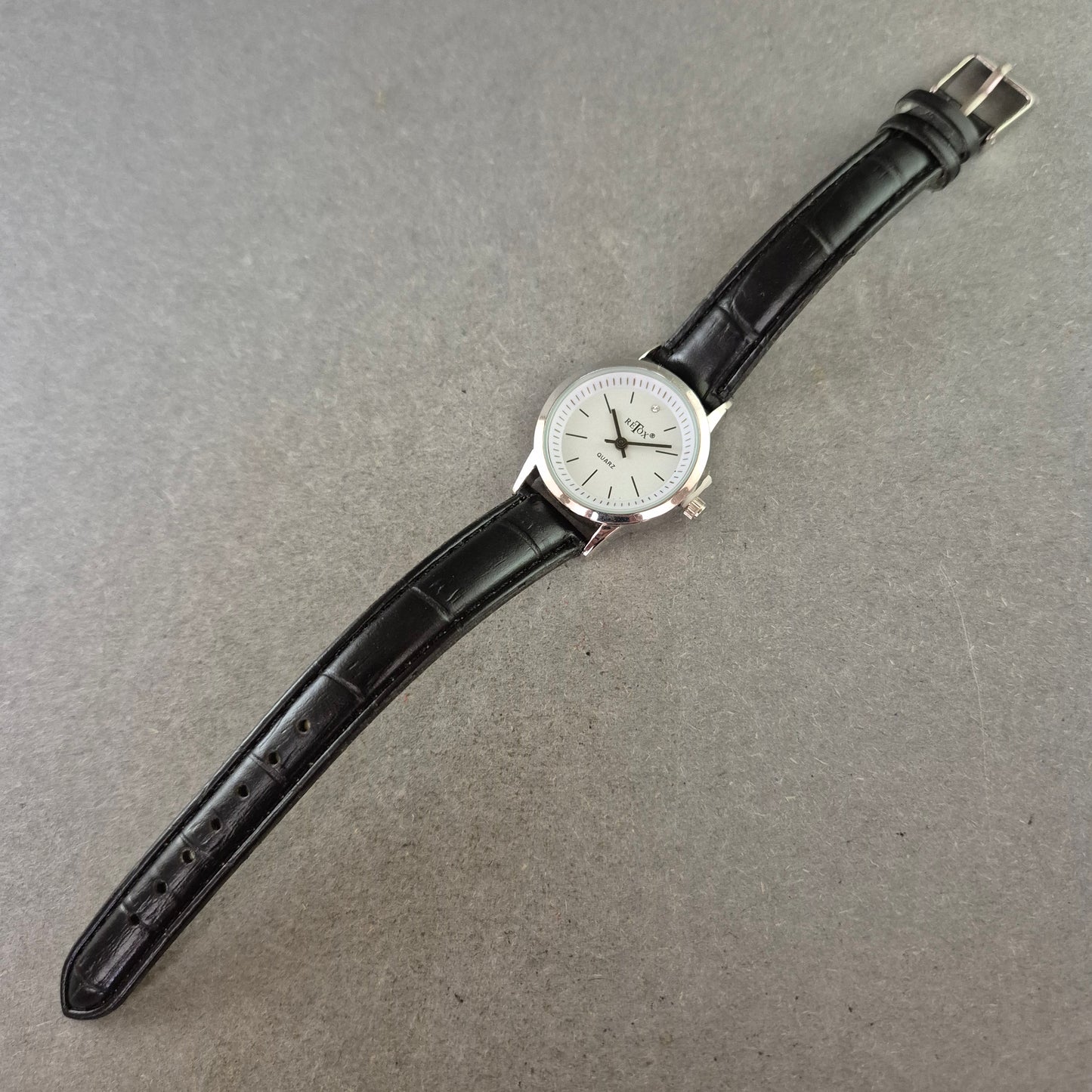 Westfalia Damen Uhr – Quarzwerk mit schwarzem Lederarmband