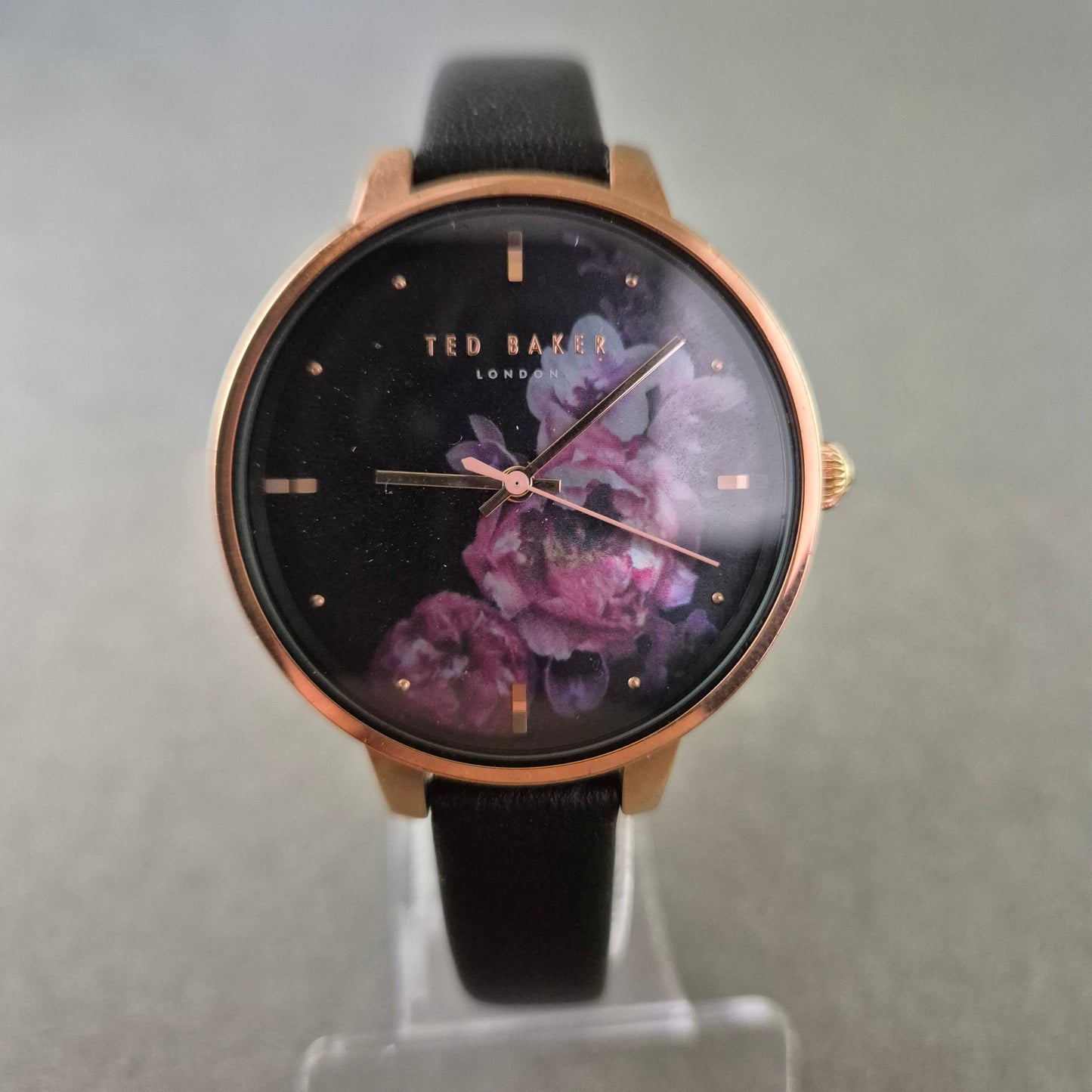 Ted Baker Damen Uhr – Roségold mit floralem Zifferblatt