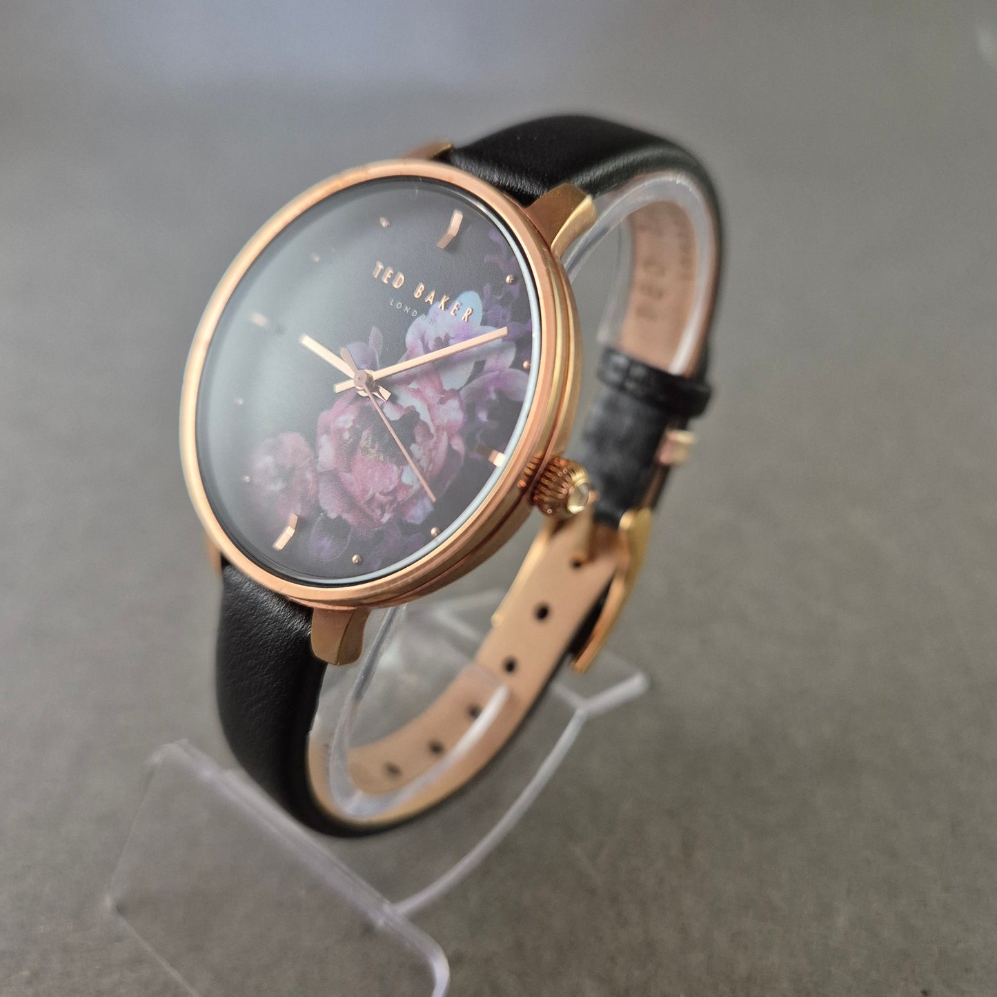 Ted Baker Damen Uhr – Roségold mit floralem Zifferblatt