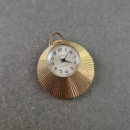 Slava Anhängeruhr – Vintage USSR Handaufzug 17 Jewels
