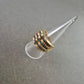 Vintage Cocktailring – Goldfarben mit grünen & schwarzen Schmucksteinen