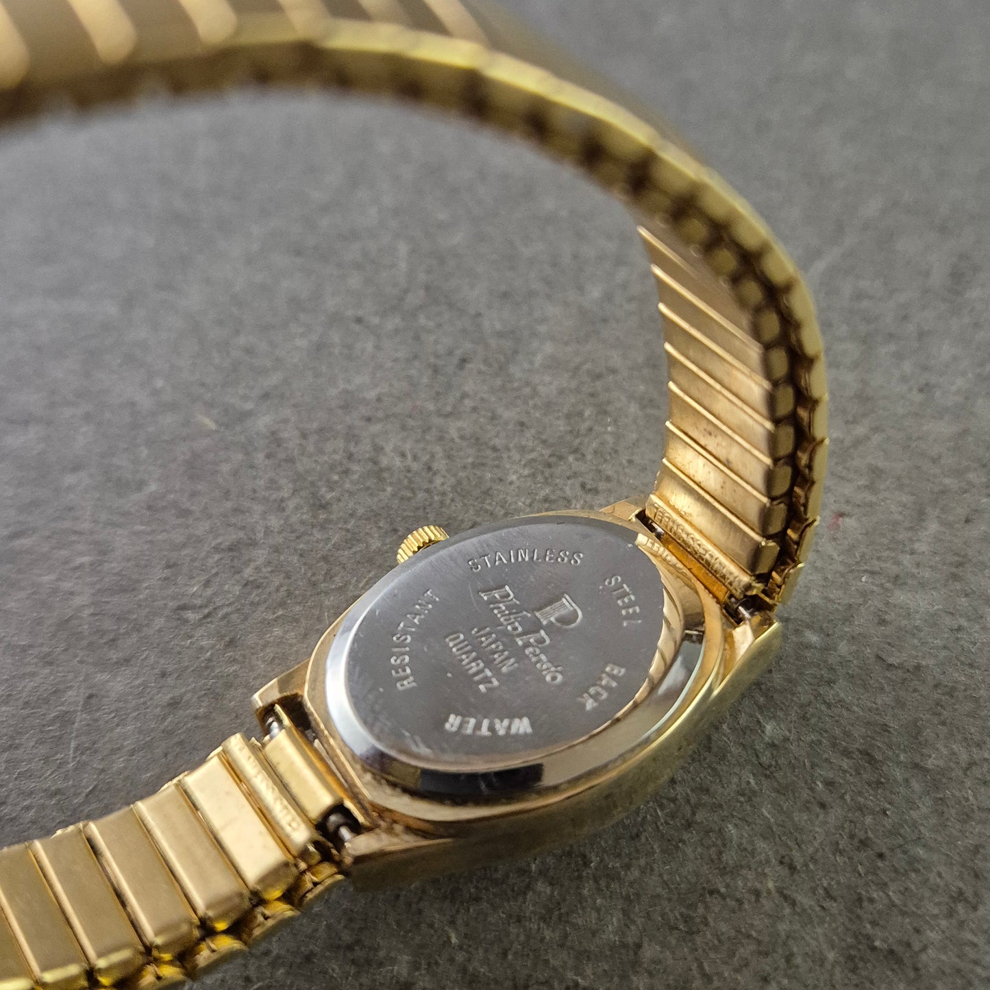 Paolo Perroti Damenarmbanduhr – Goldfarben, Quartz, Stretcharmband