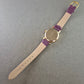Elegante Damen Uhr – Florales Design mit violettem Armband
