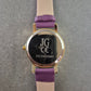 Elegante Damen Uhr – Florales Design mit violettem Armband