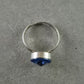 Eleganter O-Ring mit blauem Kristall – Zeitlos und verstellbar