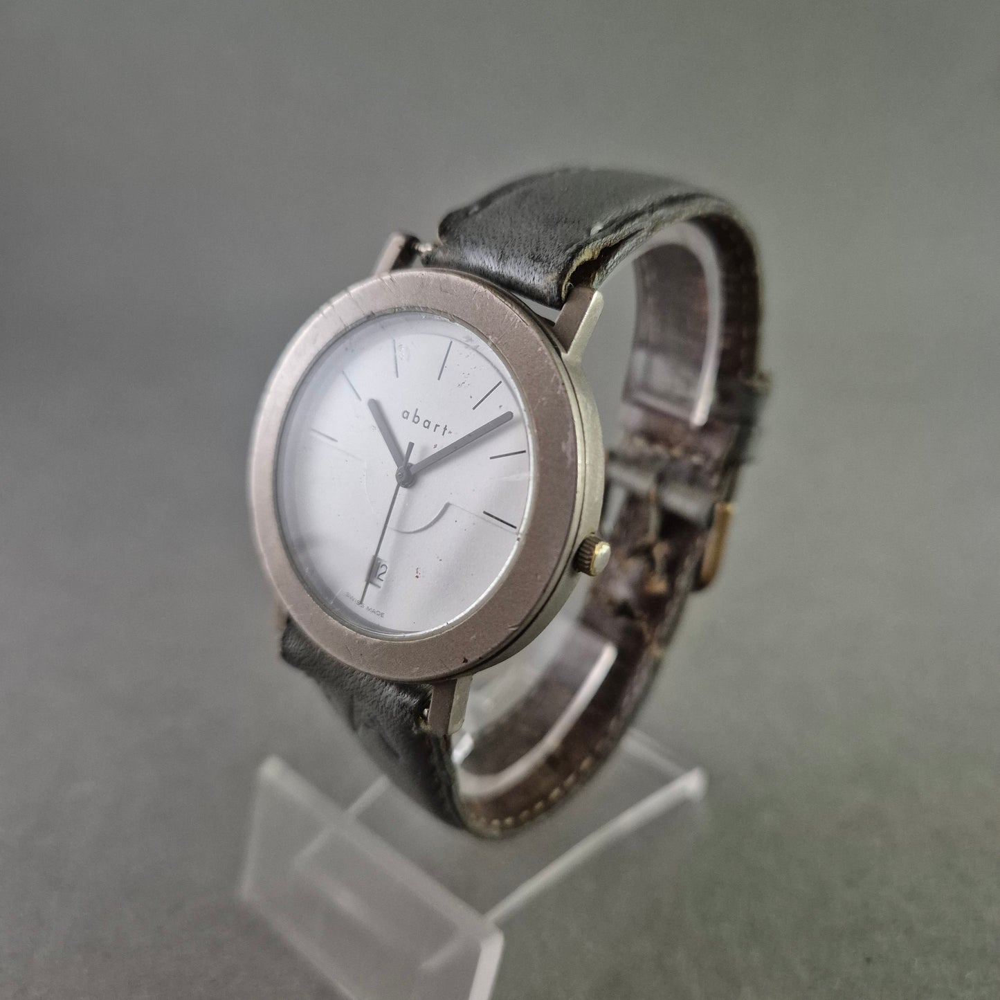 Minimalistische abart Herren Uhr – Schweizer Design mit Lederarmband