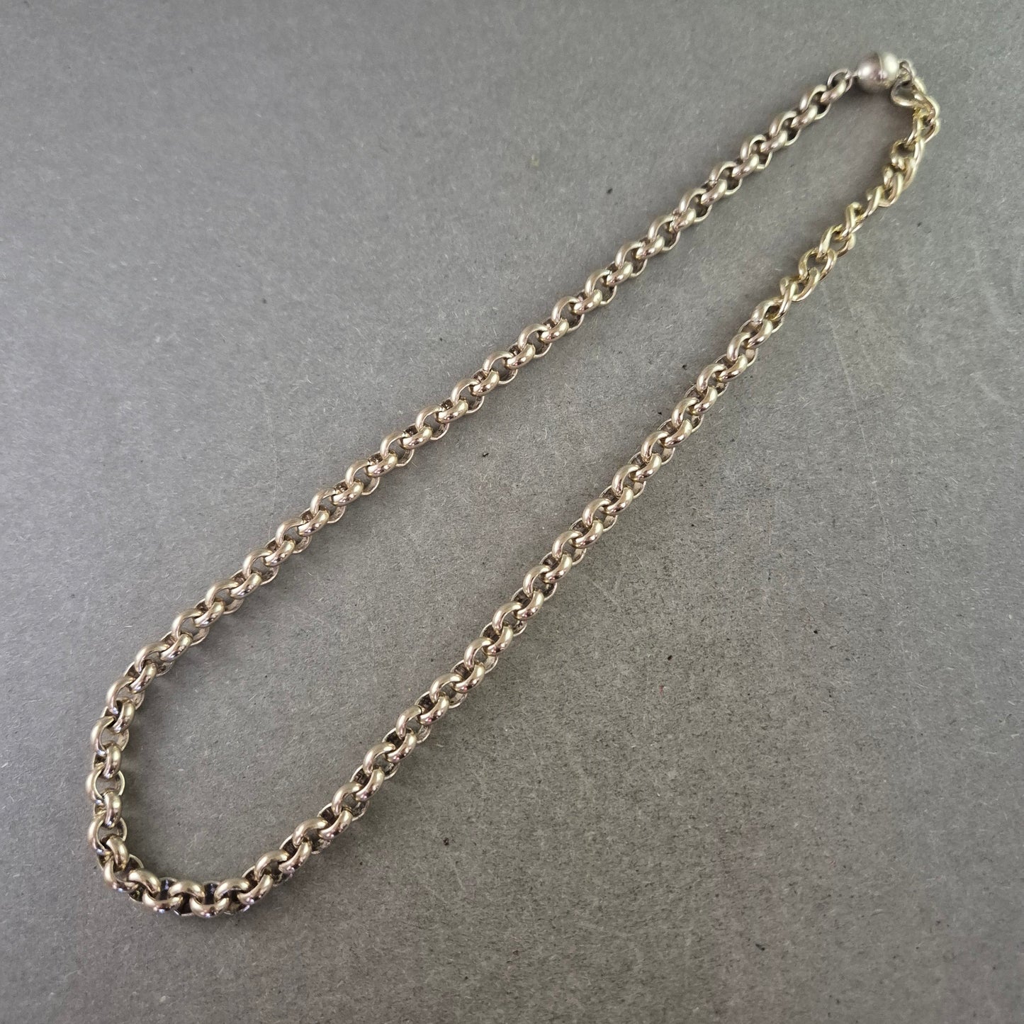 Massive Kette im Panzer Design – Silberfarben Klassisch