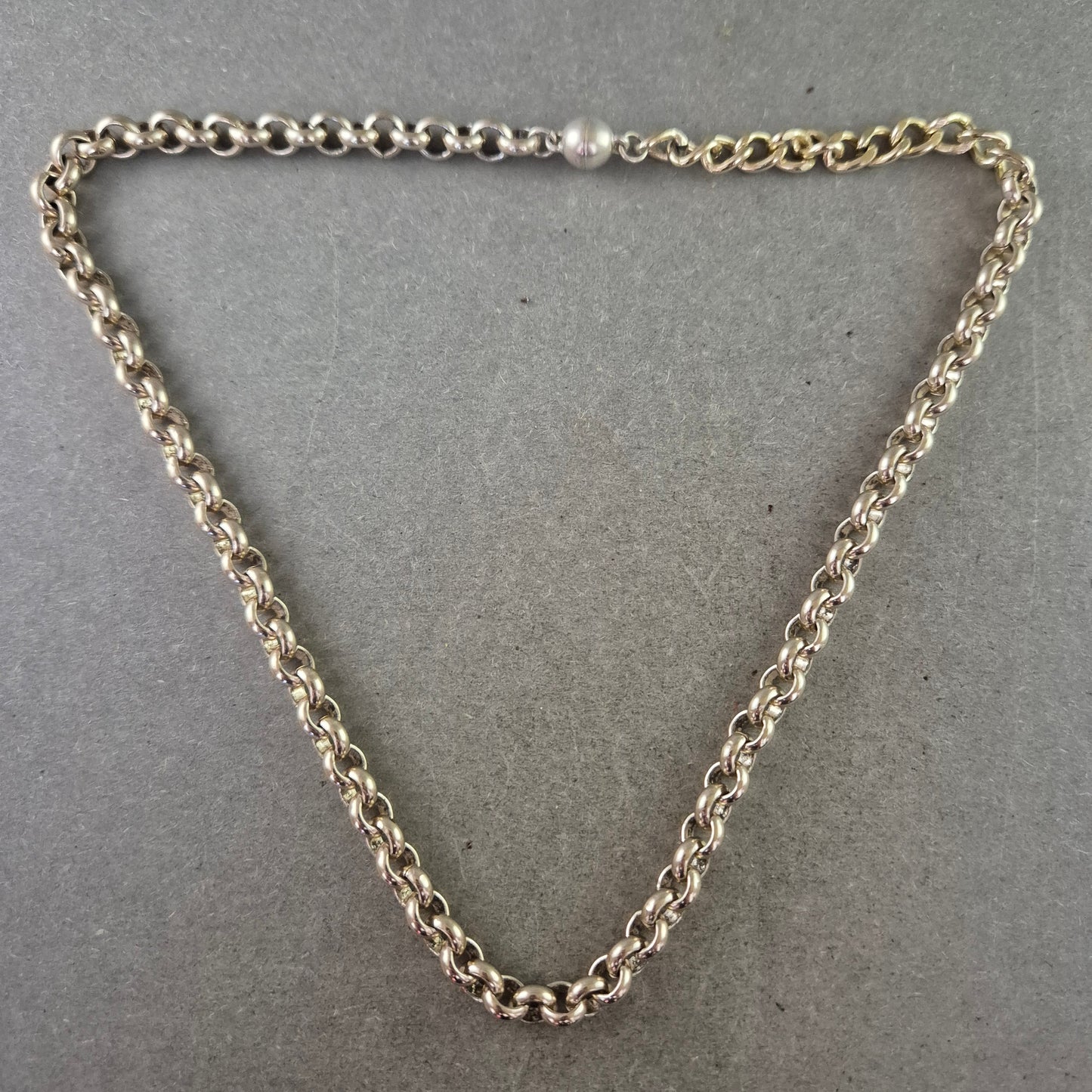 Massive Kette im Panzer Design – Silberfarben Klassisch