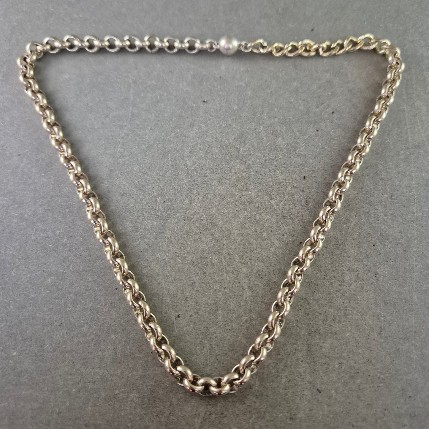 Massive Kette im Panzer Design – Silberfarben Klassisch