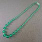 Grüne Glasperlen Kette – Vintage Schmuck in kräftigem Ton