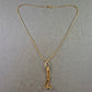 Goldfarbene Kette mit Quasten Anhänger – Stilvoller Vintage Look