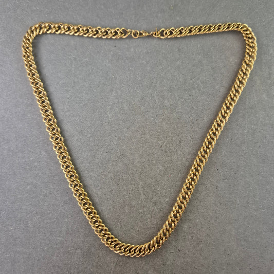 Massive Panzer Kette in Goldoptik – Klassisches Design