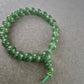 Grünes Perlen Armband – Elastisch und natürlich inspiriert