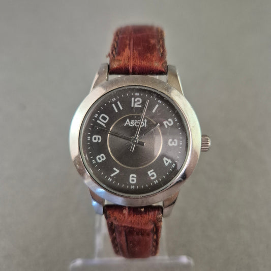 Ascot Herren Uhr mit braunem Lederarmband – Klassisches Design