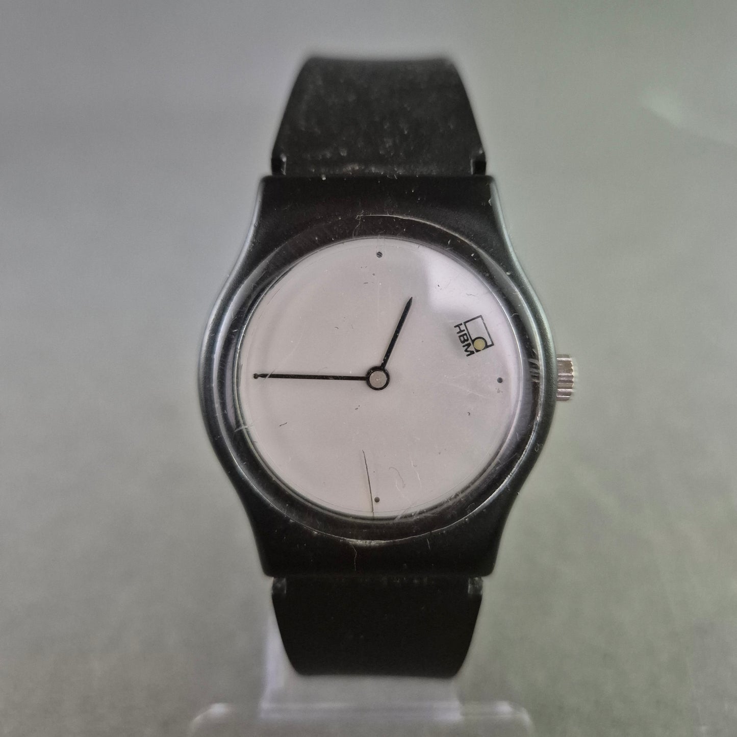 Minimalistische Herren Uhr – Schwarz Weiß Design mit Quarzwerk