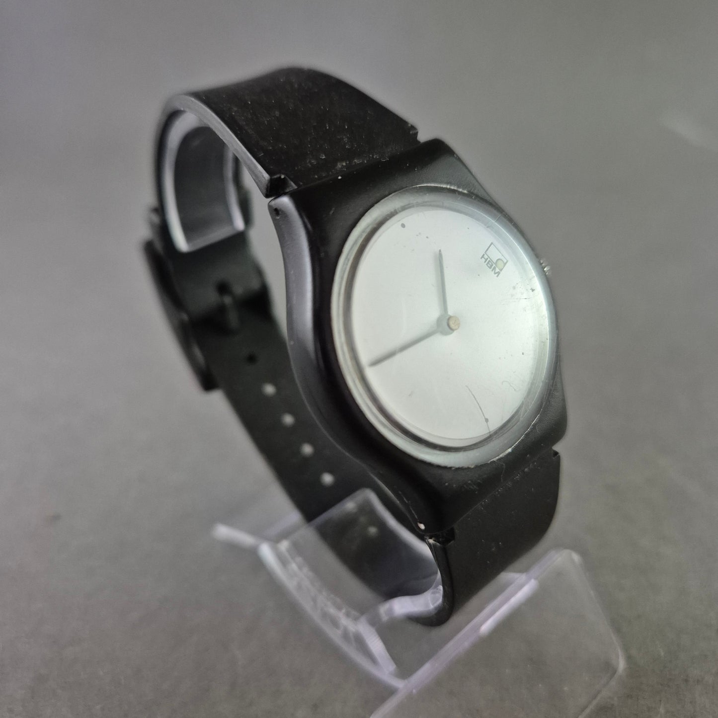 Minimalistische Herren Uhr – Schwarz Weiß Design mit Quarzwerk